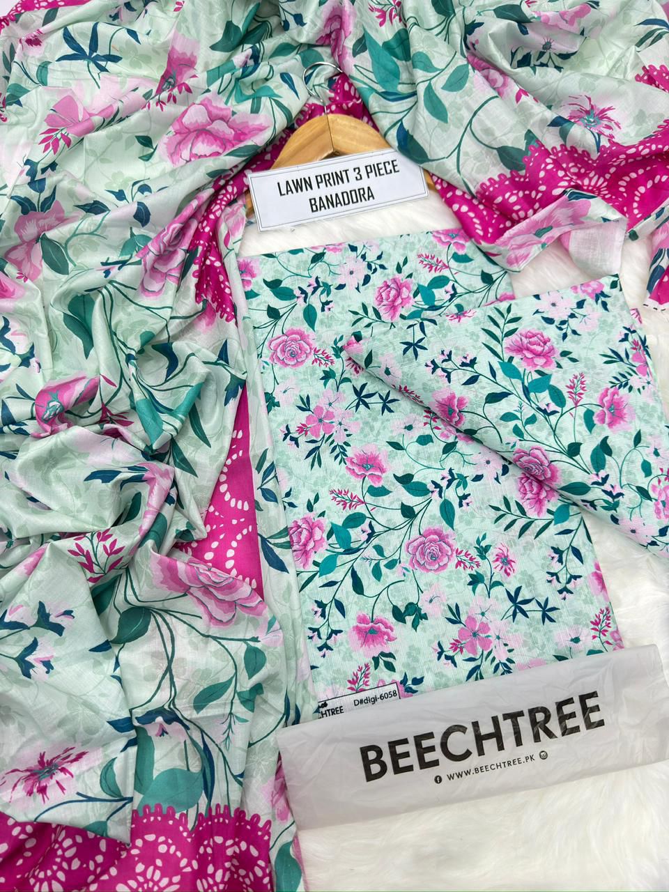 AIRJET BANDORIA LAWN DIGITAL PRINT 3Pc Vol code : 5013