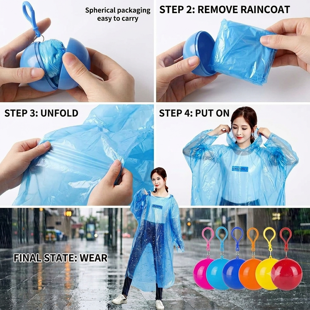 Disposable Plastic Adult Emergency Waterproof Raincoat for Pants for Hiking Climbing Camping
