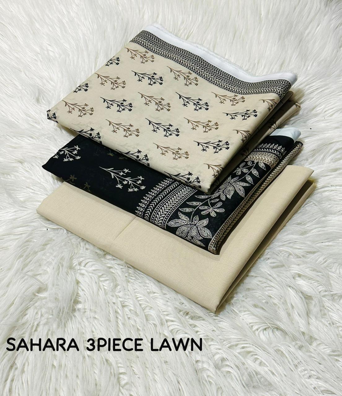 Sahara Lawn Collection 2026 – Premium 3 Piece Suit