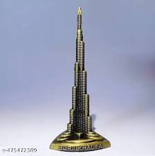 Metal burj khalifa statue for home decor