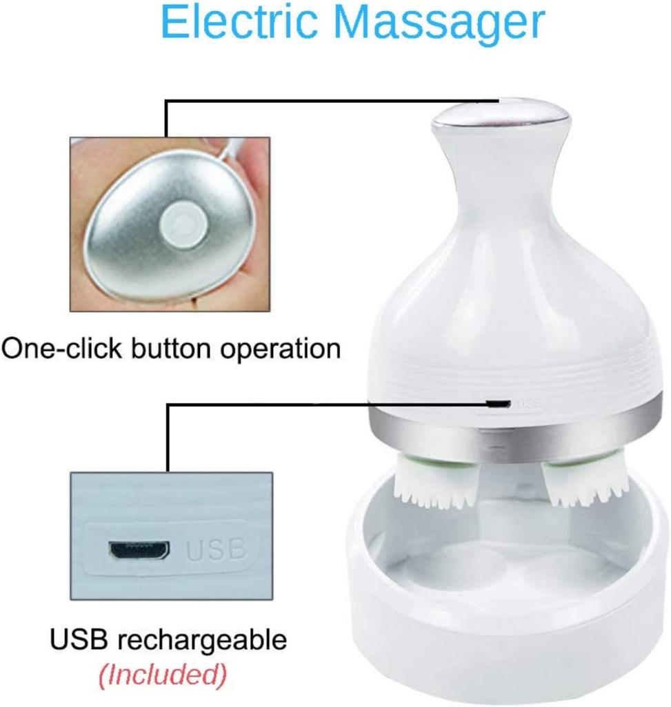 Portable Electric Head Massager - Scalp Relaxing Tool for Stress Relief and Hair Health
