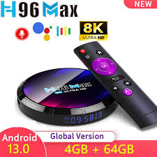 H96 MAX For Led Lcd Android TV 13.0 Version Tv Box 4+64GB