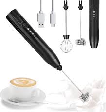 Rechargeable Beater – USB Adjustable Speed Milk Frother, Ideal for Coffee and Latte Art