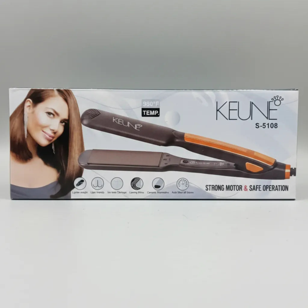 KEUNE Hair Straightener Straight Confidence Ceramic Plates Fast Heating | Professional Styling Tool