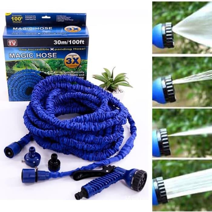 Magic Hose Pipe 100ft | Expandable Garden Water Pipe With Spray Connector | Lightweight, Anti-Kink, Flexible Expanding Hose (With Box)