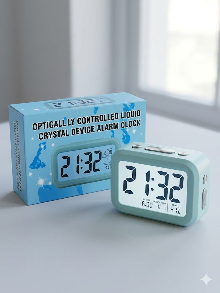 Digital Bedside LED Alarm Desktop Clock BLUE
