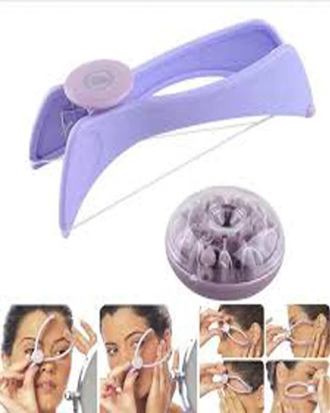 Sildne Face And Body Hair Threading System Kit | DIY Facial Hair Removal Tool For Smooth Skin | Includes Thread & Case | Easy, Safe & Gentle Epilator