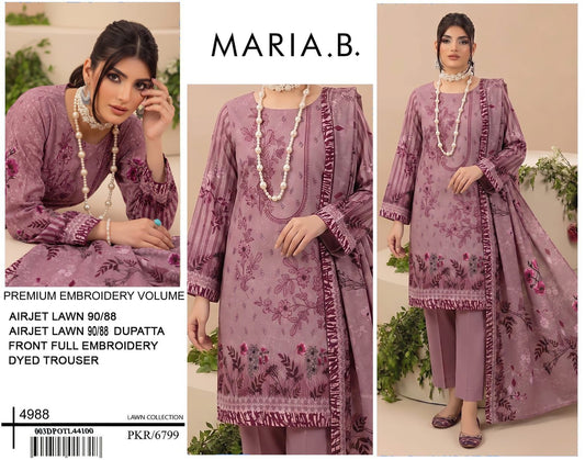 Maria.B Luxury LaMARIA B LUXURY DIGITAL PRINT 90/88  EMBROIDERY VOLUMEwn Collection 2026