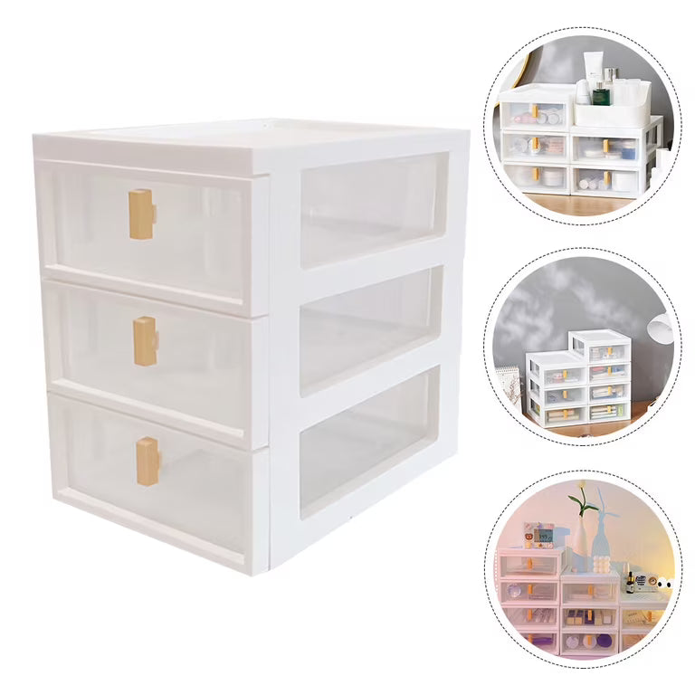 3 Layer Desktop Drawer Organizer – Mini Storage Unit for Office