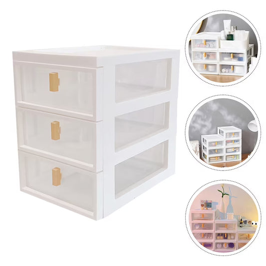 3 Layer Desktop Drawer Organizer – Mini Storage Unit for Office