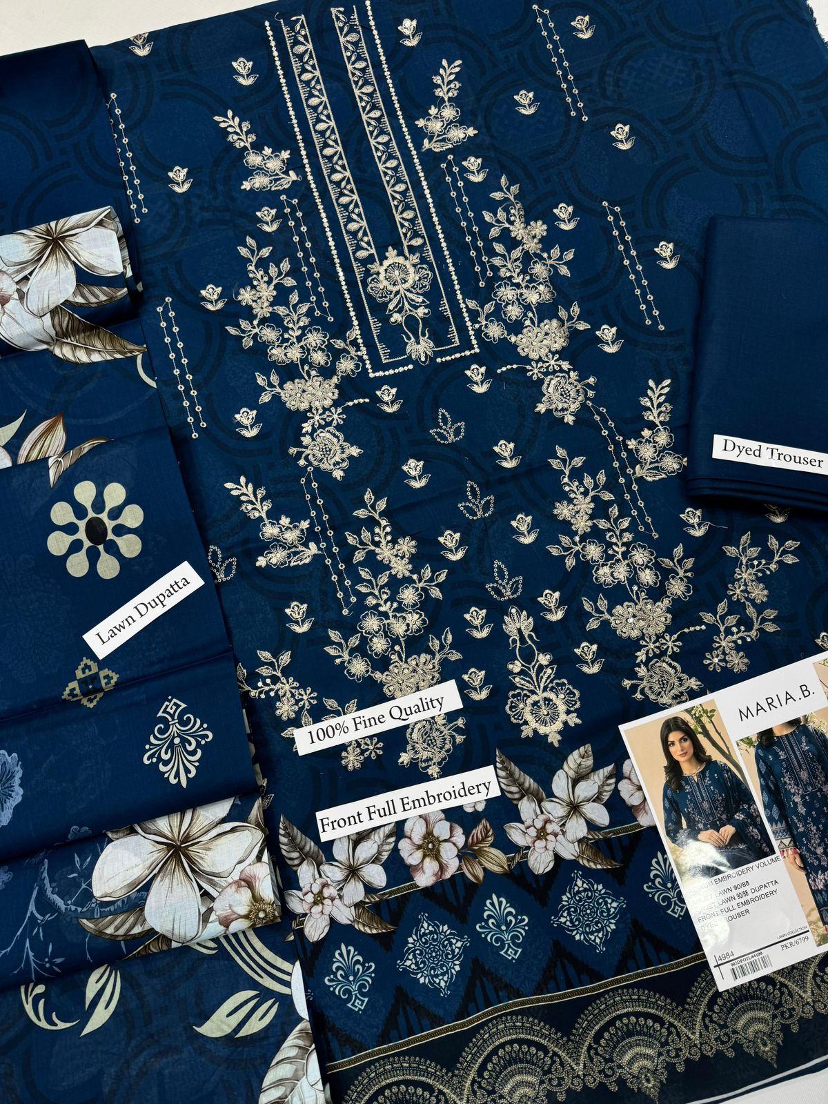 MARIA B LUXURY DIGITAL PRINT 90/88  EMBROIDERY VOLUME 2026