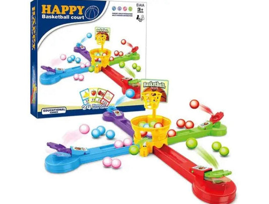 Happy Basket Ball court game for kids with 24 pieces of ...