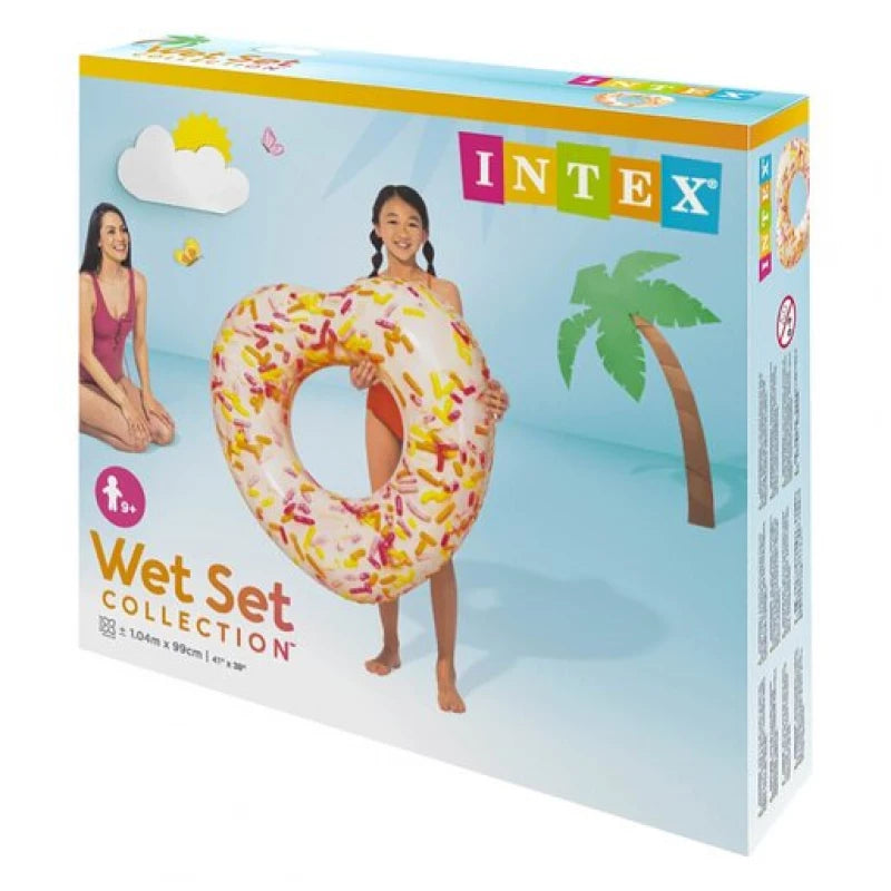 INTEX 56253 Sprinkle Donut Heart Inflatable Tube –