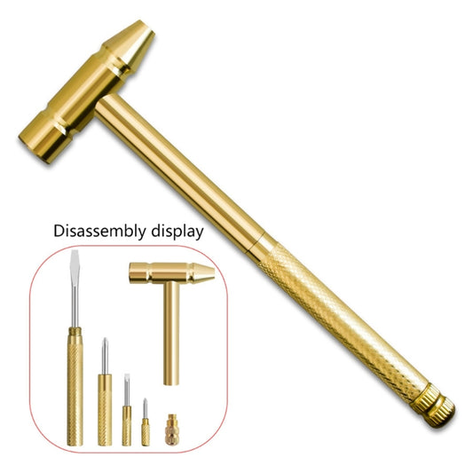 5-in-1 Mini Hammer & Screwdriver Set | Multi-Functional Hand Tool Kit for Home, Office & Repair Use | Portable Brass Hammer Tool