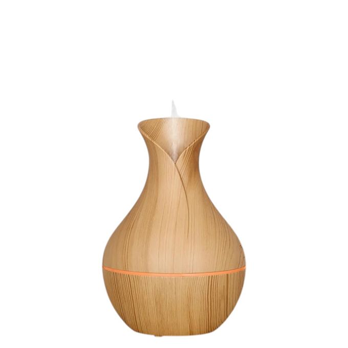 11 Active View In This Item Elegant Wood Grain Vase Humidifier Ultrasonic Essential Oil Diffuser & Air Purifier