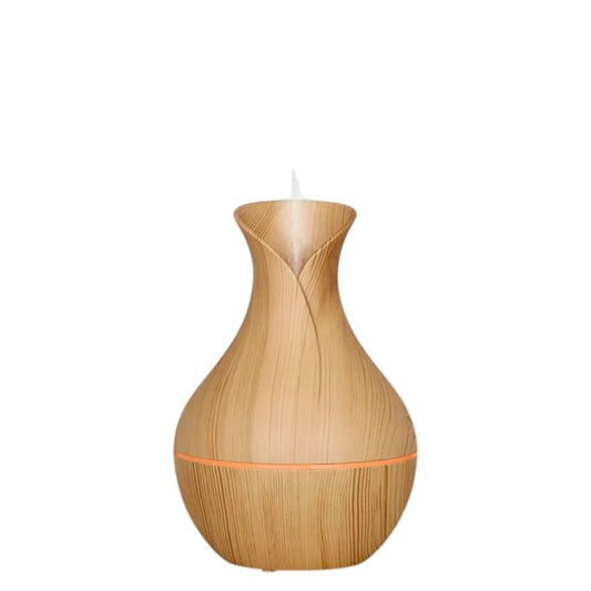 11 Active View In This Item Elegant Wood Grain Vase Humidifier Ultrasonic Essential Oil Diffuser & Air Purifier