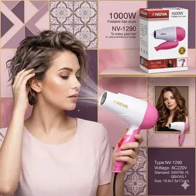 Electric Foldable Travelling compact Fashion Hair Dryer Hair Dryer For Women And Men