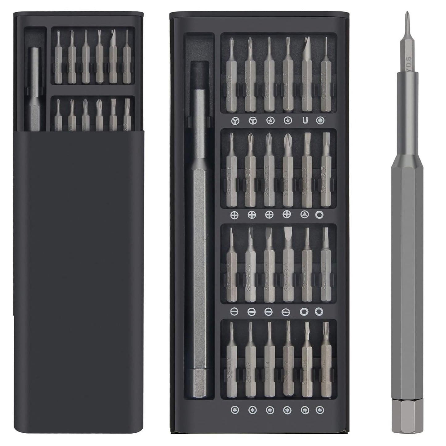 24-in-1 Precision Screwdriver Set with Magnetic Bits & Portable Aluminum Case – Professional Repair Tool Kit for Electronics, Mobile Phones, Laptops, Watches & Gadgets