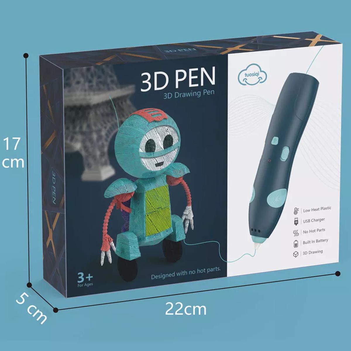 3D Pen for 3D Printing Drawing Pen USB 3D pen plus with safe ...