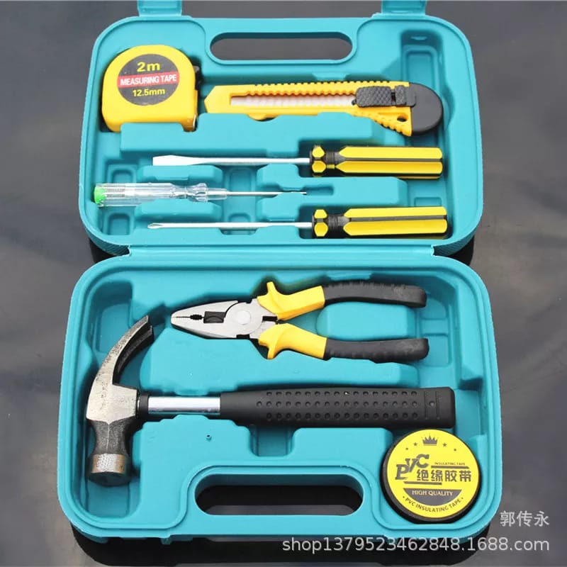 8 PCS Professional Hand Tool Set With Storage Box | Household & Automotive Repair Kit | Multi-Purpose Tool Kit For Home, Office & Garage