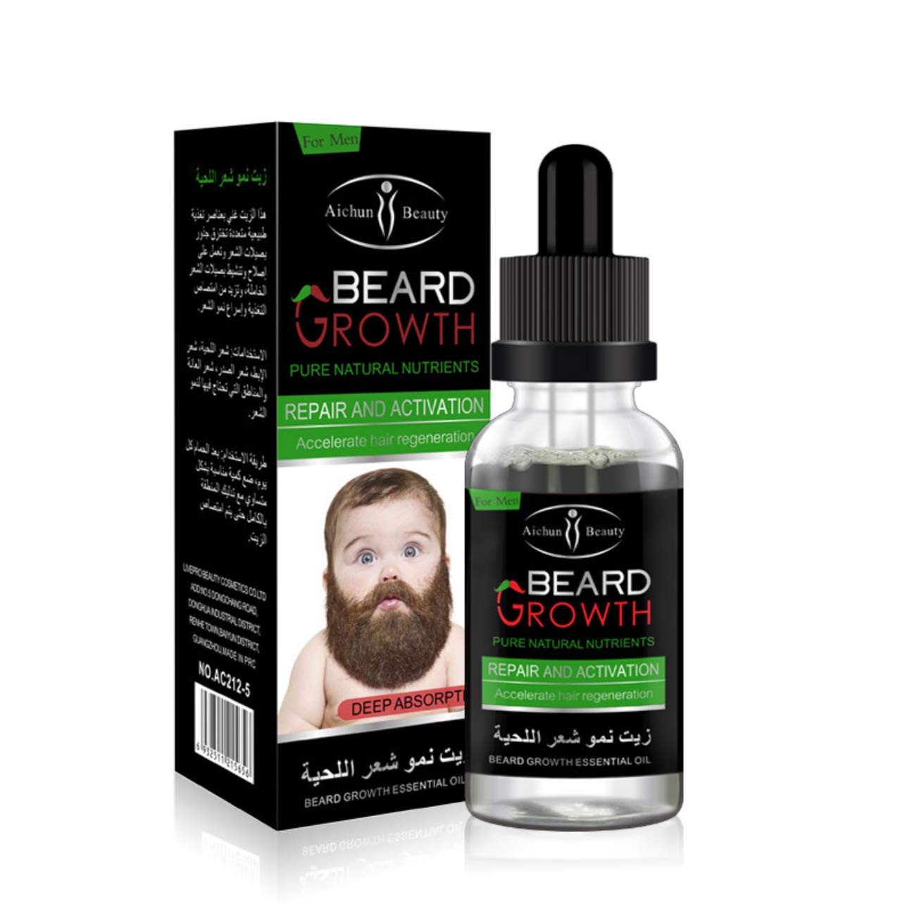 17 Active View In This Item Aichun Beauty Beard Growth Oil – Pure Nutrients For Thicker, Stronger Facial Hair