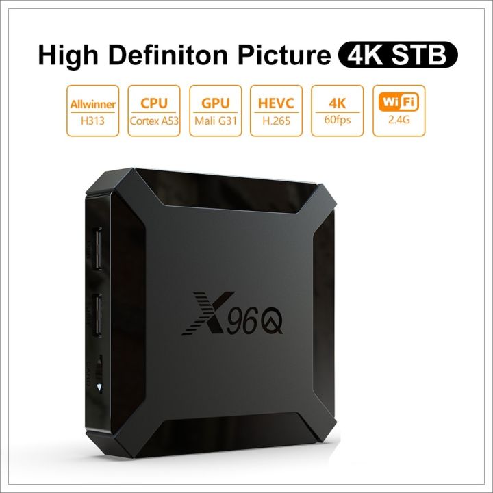 Smart Box X96Q Mini Quad Core 2g+16g 4K 60FPS ANDROID 10V