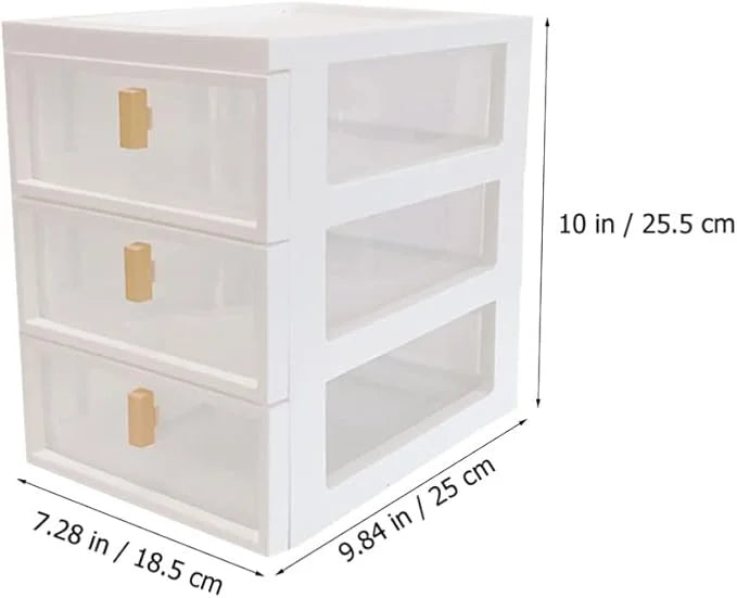 3 Layer Desktop Drawer Organizer – Mini Storage Unit for Office