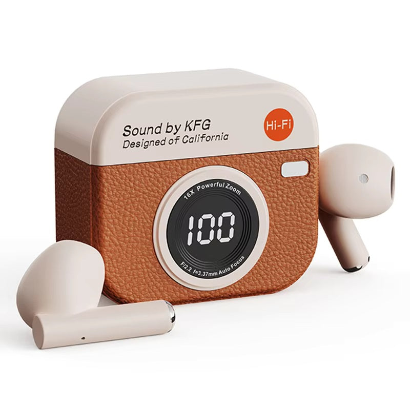 X73 Retro Camera Design TWS Wireless Earbuds