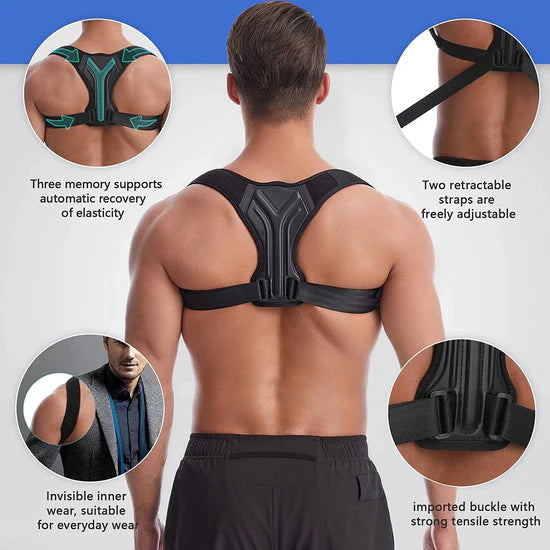 Posture Corrector & Compression Vest – Adjustable Back Support, Waist Trainer & Muscle Memory Shaper for Better Posture, Pain Relief & Daily Comfort