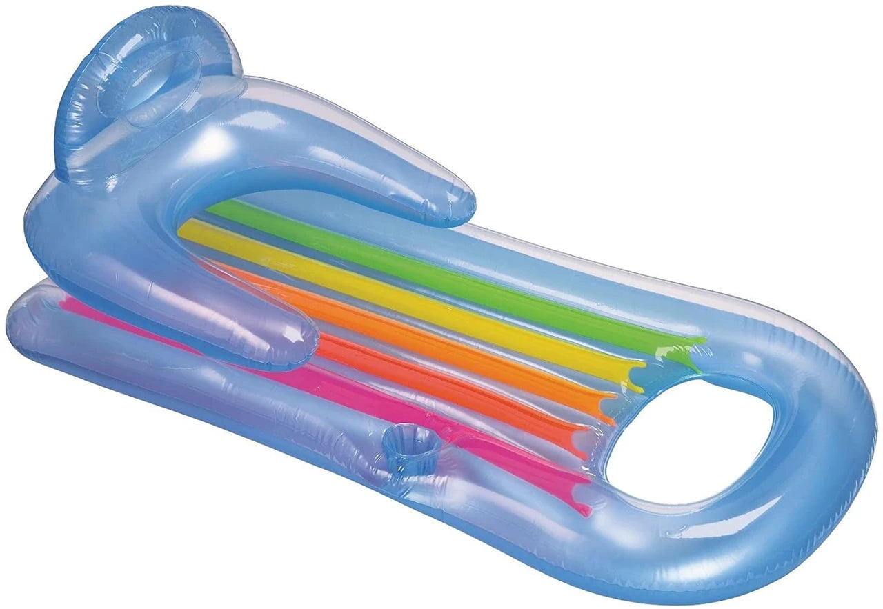 Intex King Kool Lounge Floating Pool Lounger with Headrest & Cupholder, 58802EP - EZ Pool & Spa