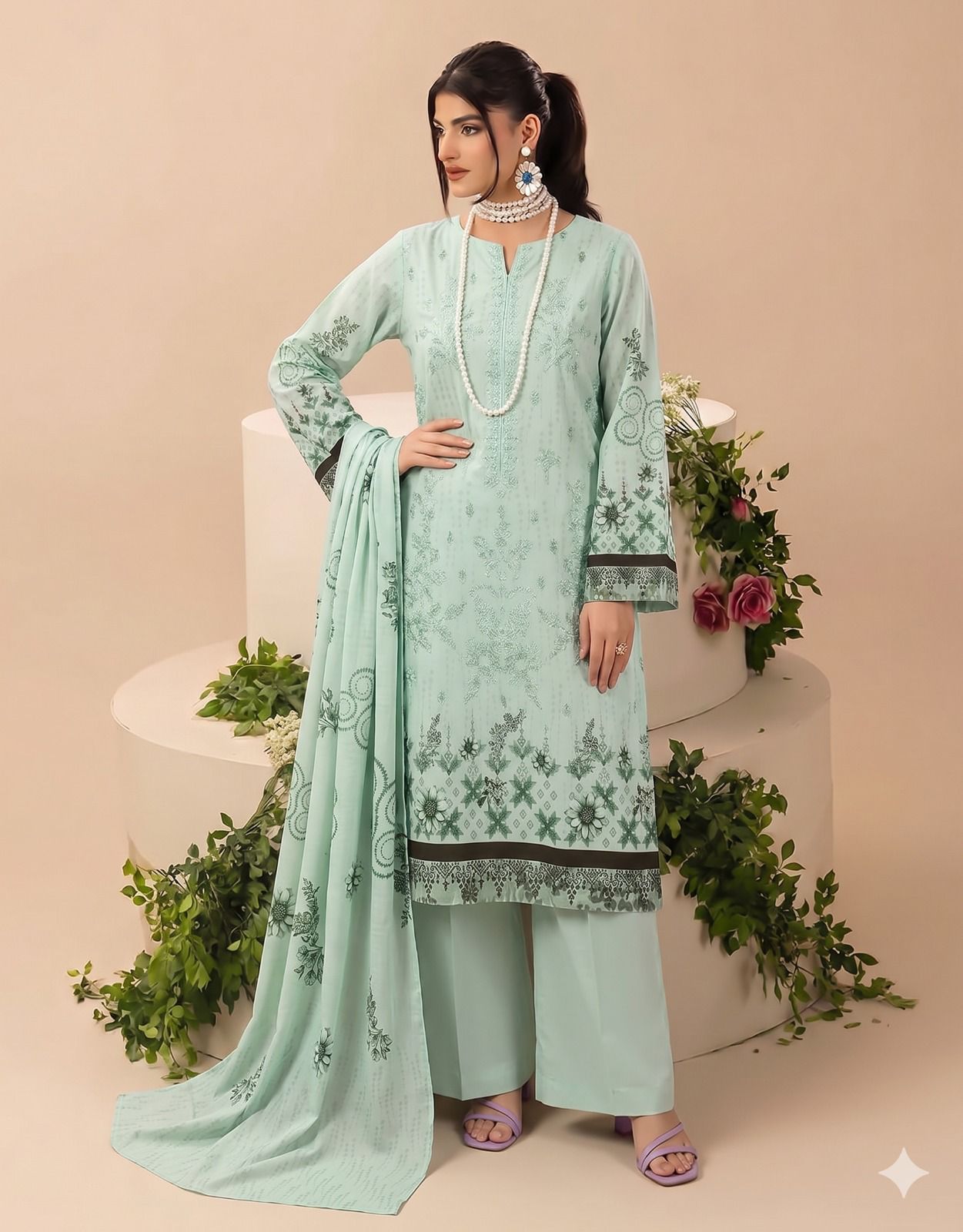 DIGITAL PRINT AIRJET 90/88 LAWN MARIA B