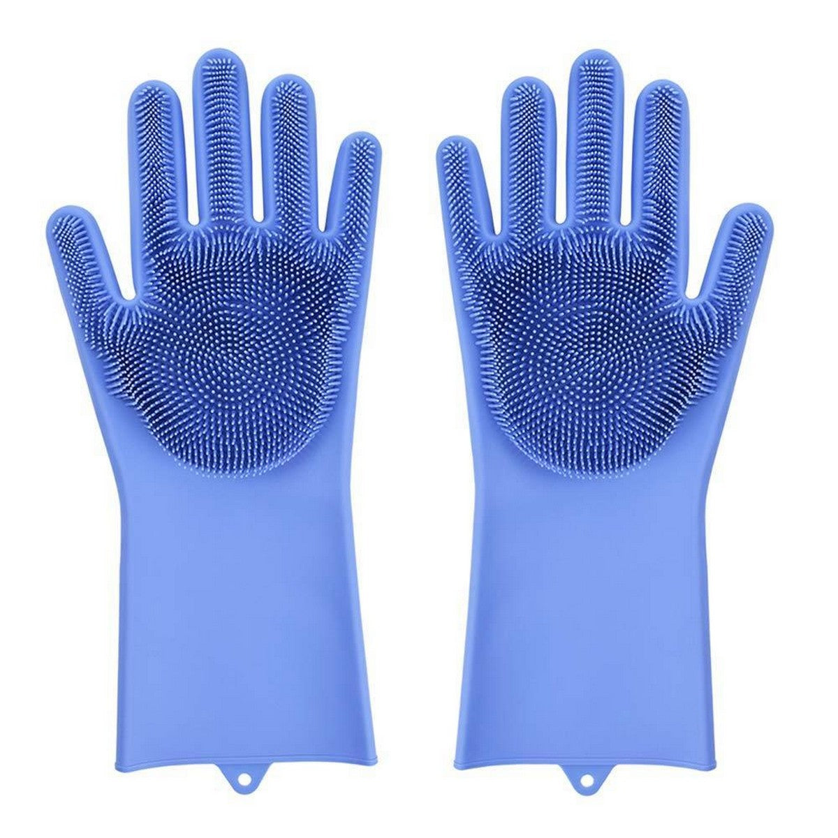 Magic Dish washing Gloves with scrubber, Silicone Cleaning ... 2pcs