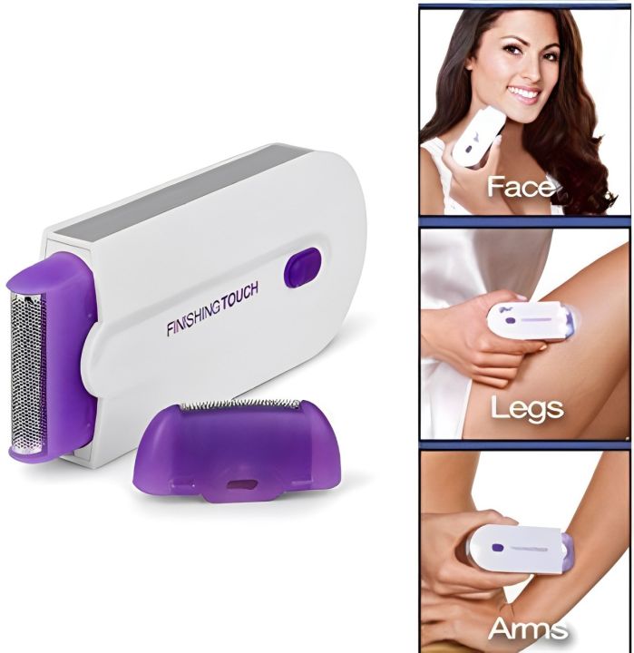 2-In-1 Finishing Touch Epilator - Painless Hair Remover For Silky Smooth Skin Hair Removal Depilator Shaver For Women