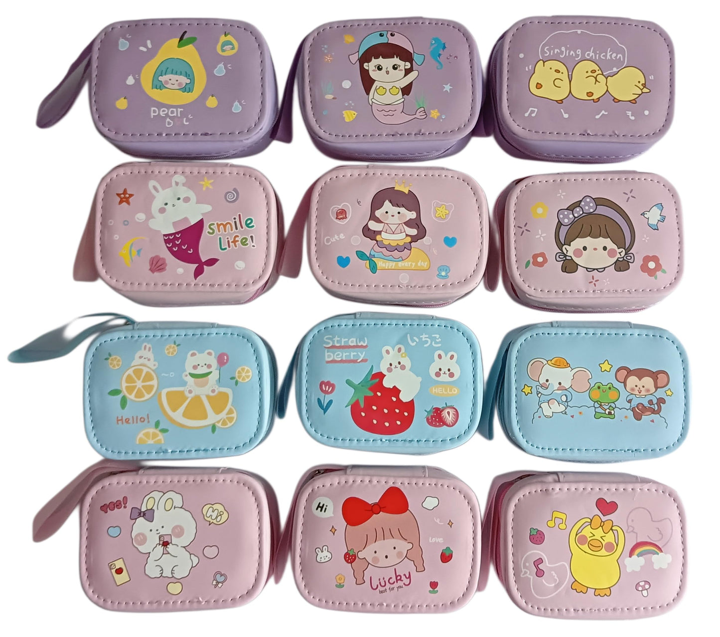 Cute Kids Coin Pouch with Zipper for Girls