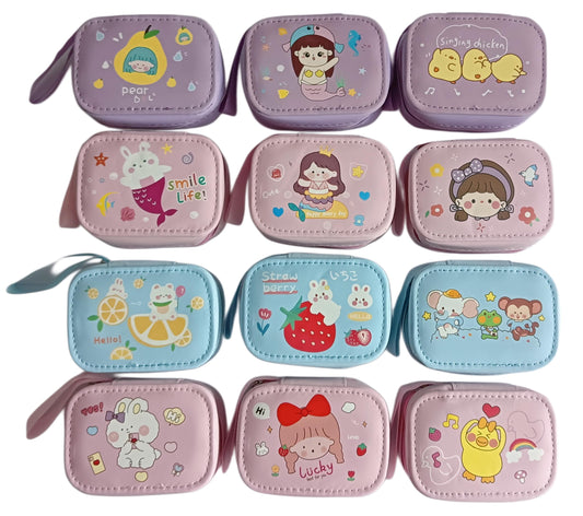 Cute Kids Coin Pouch with Zipper for Girls