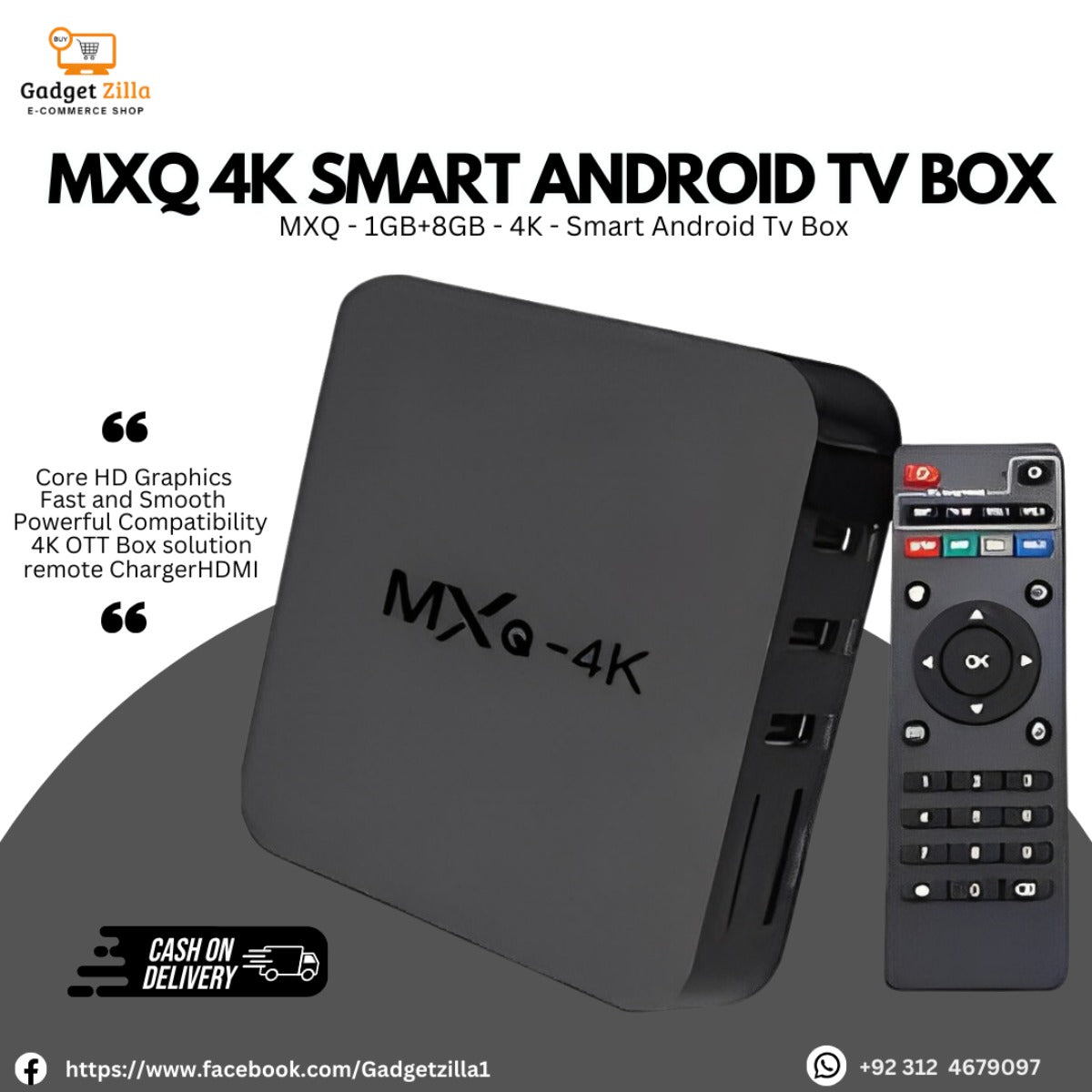 SMART BOX MXQ 4K QUAD CORE 1G+8G