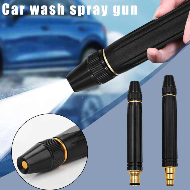 Upgrade High-Pressure Metal Water Spray Gun – Durable Alloy Nozzle with Adjustable Flow, Water Stop Switch for Car Wash, Gardening & Home Cleaning