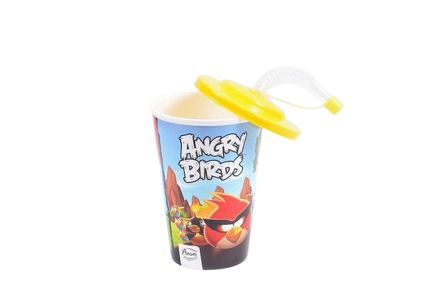 Aroni Kids Summer Glass with Lid – Colorful Plastic Water Tumblers