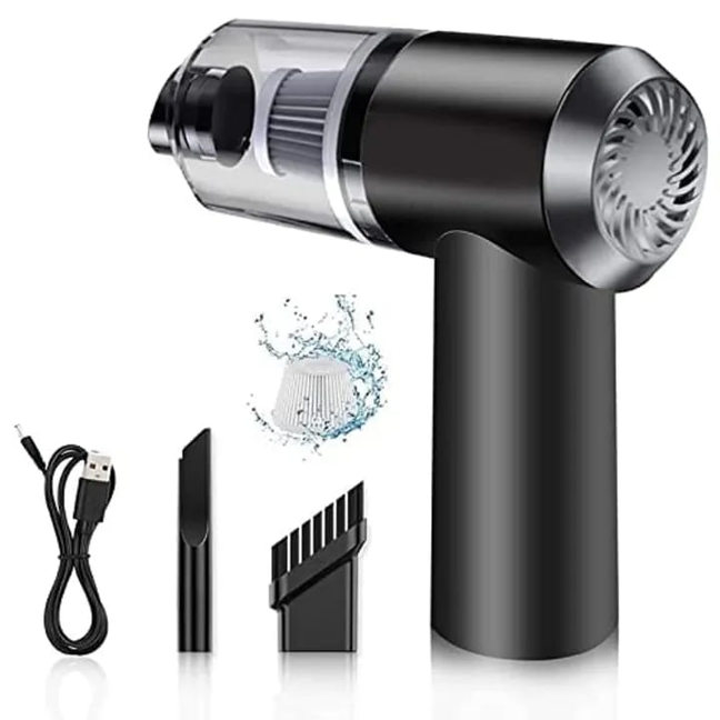 Powerful Compact 3-in-1 Car Vacuum Cleaner: Handheld, Portable, and Wet/Dry for Deep Interior Cleaning