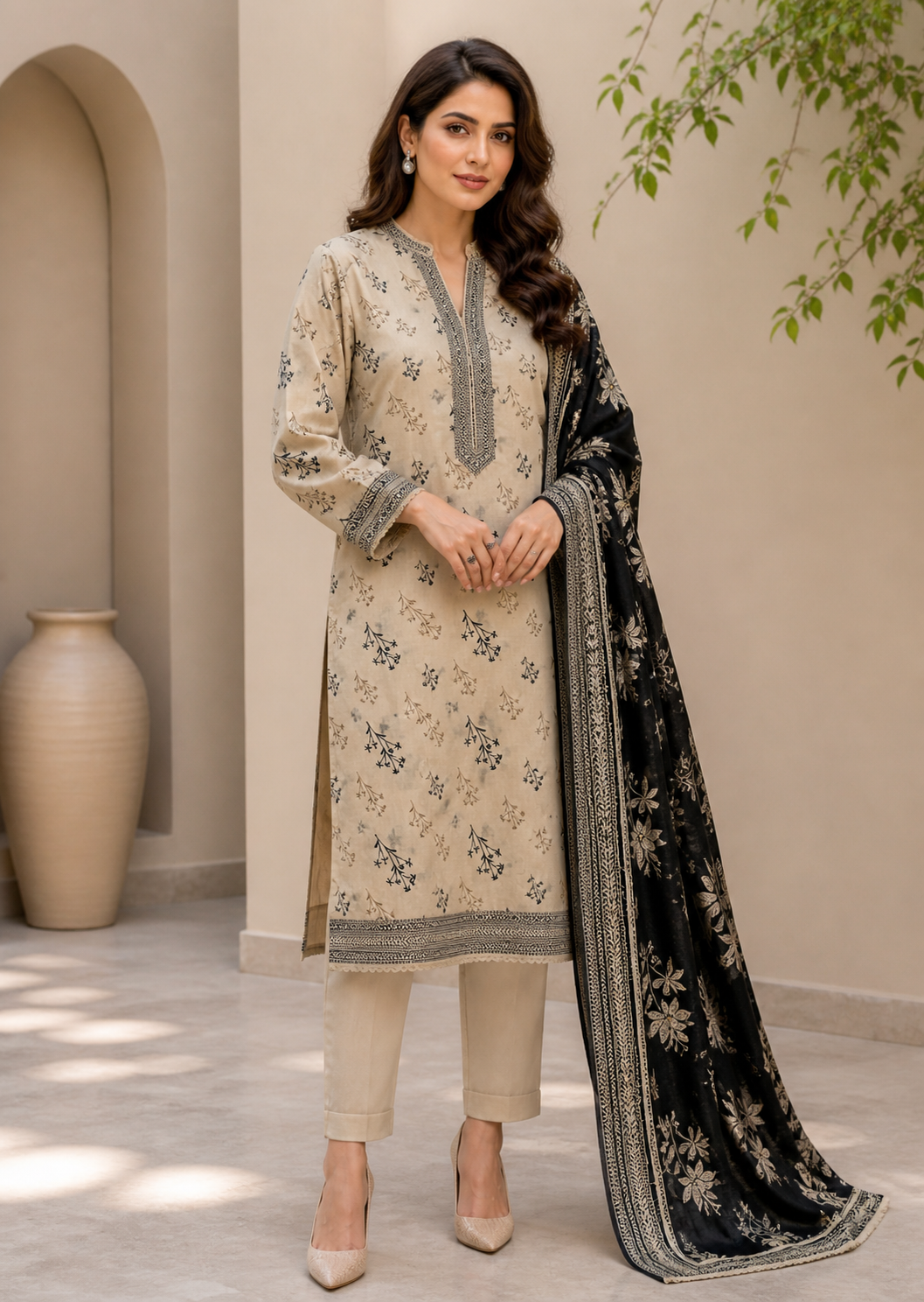 Sahara Lawn Collection 2026 – Premium 3 Piece Suit