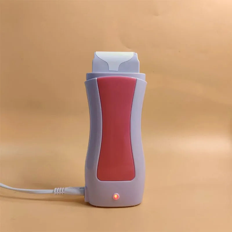 Professional Roll-On Wax Heater Kit – Portable Electric Depilatory Waxing System for Smooth Skin, Includes Wax Cartridge & Fast-Heating Base