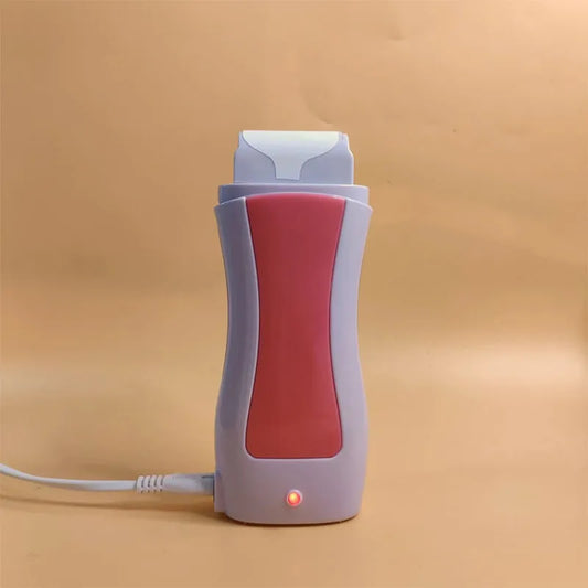 Professional Roll-On Wax Heater Kit – Portable Electric Depilatory Waxing System for Smooth Skin, Includes Wax Cartridge & Fast-Heating Base