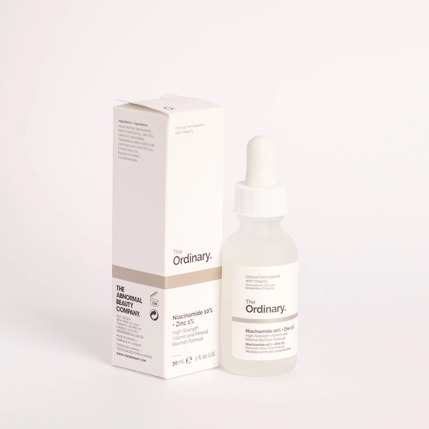 The Ordinary Niacinamide 10% + Zinc 1% Serum - High-Strength Vitamin And Mineral Formula For Blemish Control, Oil Reduction, And Clear Skin