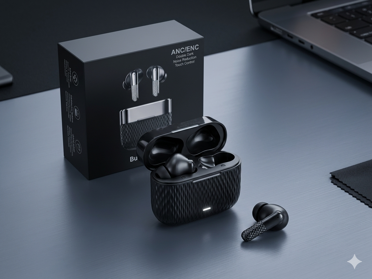 Buds Pro 5 Wireless Bluetooth Earbuds with ANC, Touch Control & HD Sound