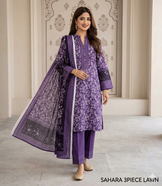 Best 10 color Sahara Lawn Collection 2026 – Premium 3 Piece Suit