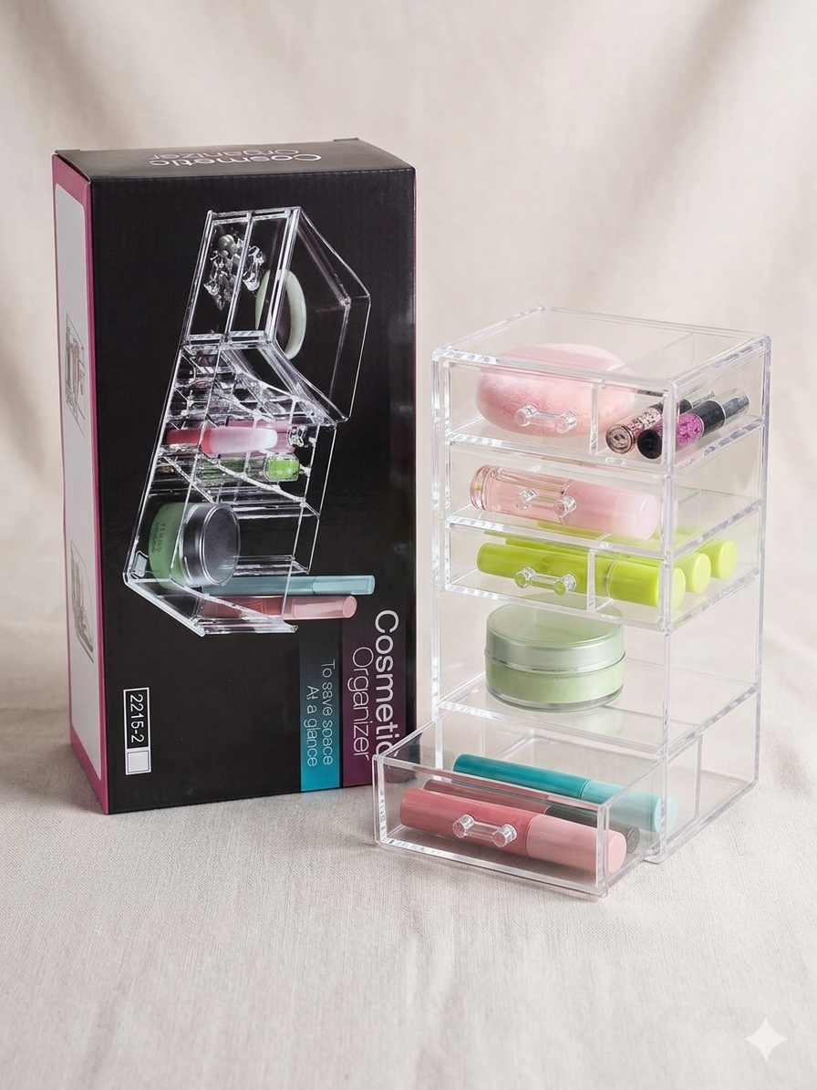 16-compartment cosmetic organizer