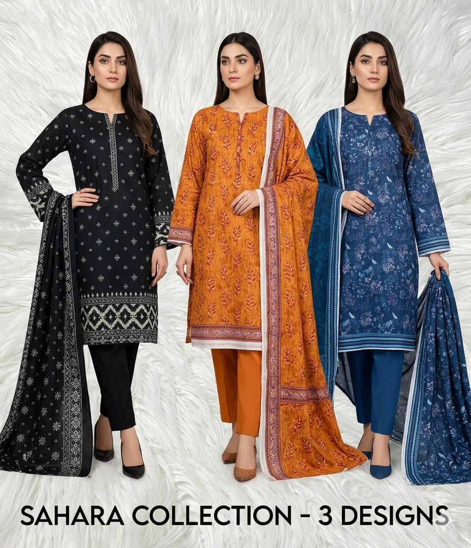 Best Sahara Lawn Collection 2026 – Premium 3 Piece Suit
