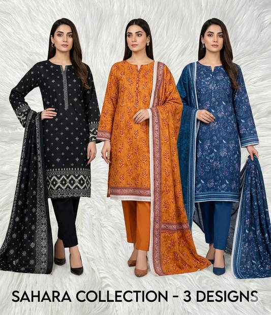 Best Sahara Lawn Collection 2026 – Premium 3 Piece Suit
