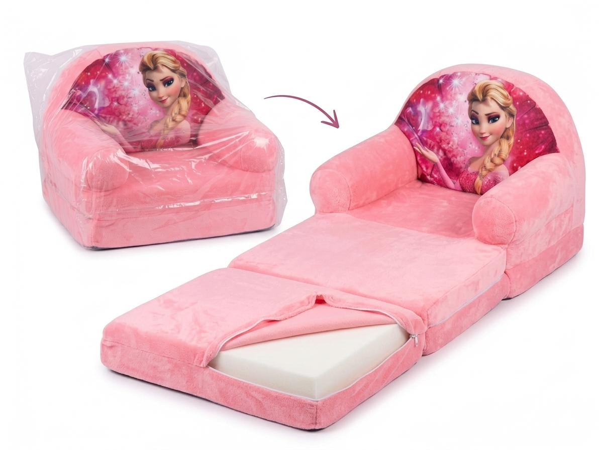 2-in-1 Foldable Kids' Sofa Bed