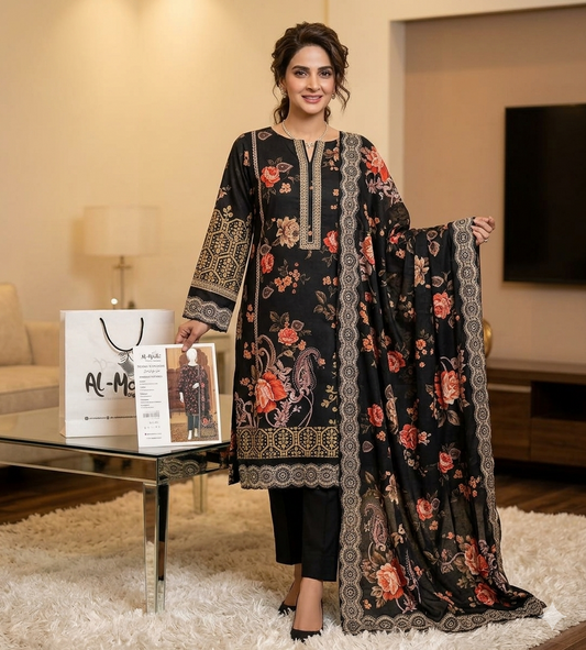 Premium Digital Printed Lawn 3PC